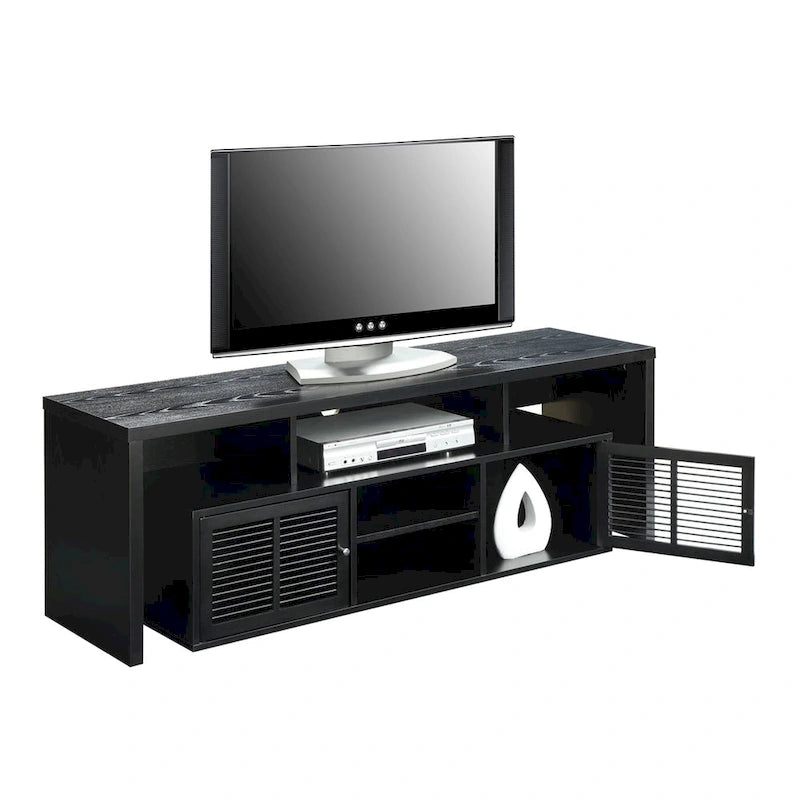 Convenience Concepts Lexington 65 inch TV Stand with Storage Cabinets and Shelves