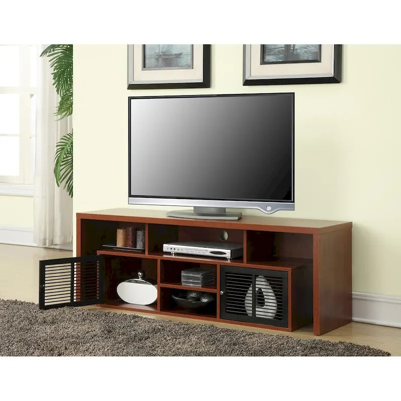 Convenience Concepts Lexington 65 inch TV Stand with Storage Cabinets and Shelves