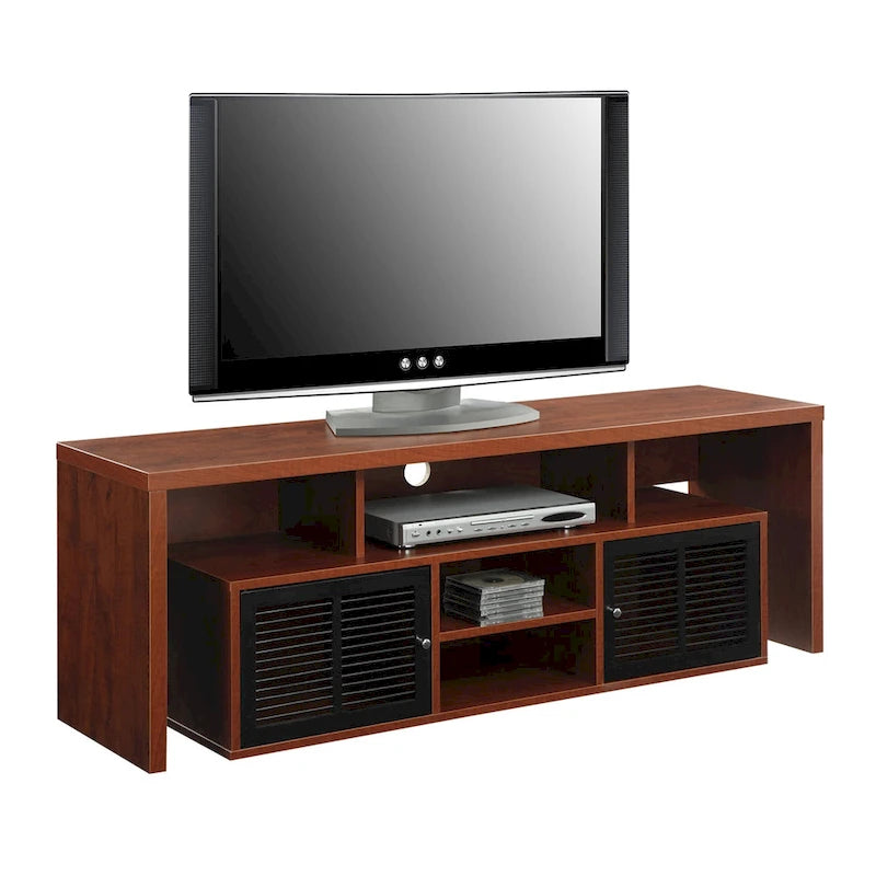 Convenience Concepts Lexington 65 inch TV Stand with Storage Cabinets and Shelves