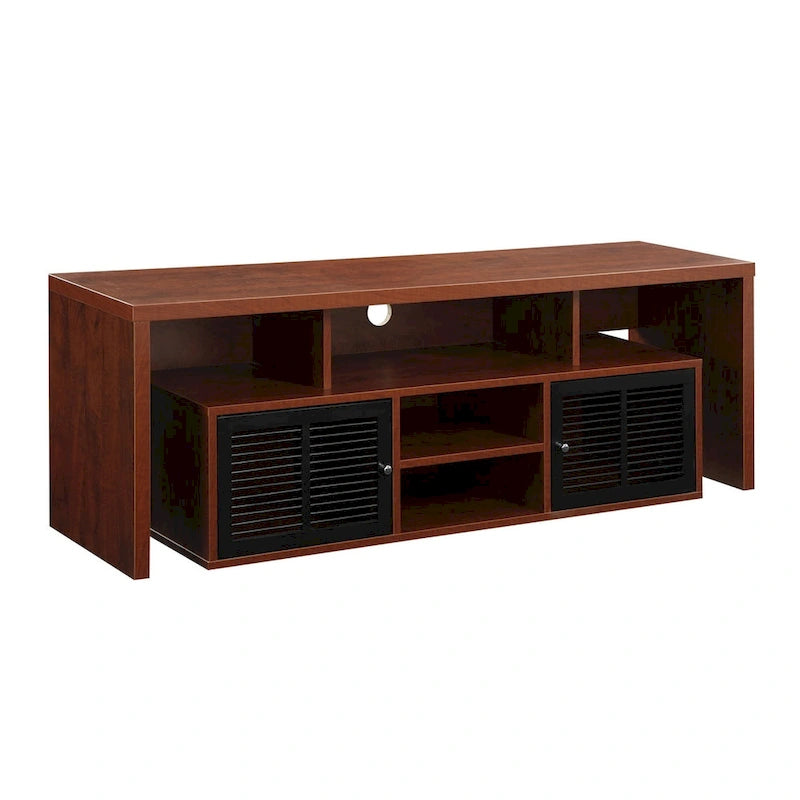 Convenience Concepts Lexington 65 inch TV Stand with Storage Cabinets and Shelves