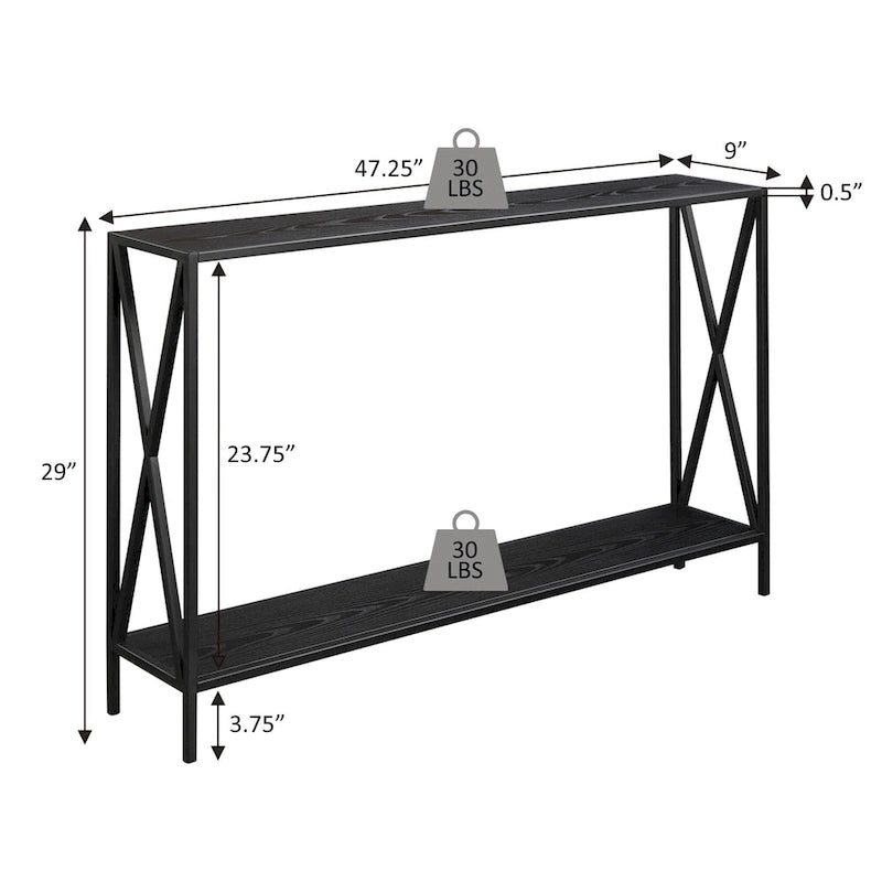 Convenience Concepts Tucson Console Table with Shelf