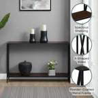 Convenience Concepts Tucson Console Table with Shelf