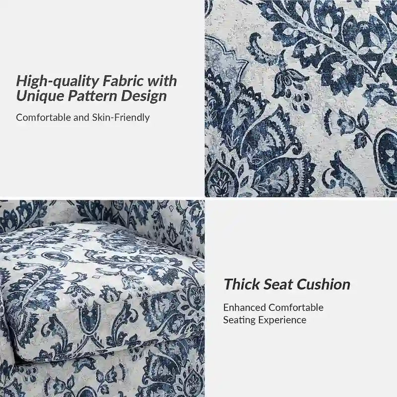 Giampiero Wooden Upholstery Armchair with Nailhead Trims by HULALA HOME