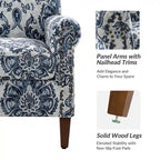 Giampiero Wooden Upholstery Armchair with Nailhead Trims by HULALA HOME