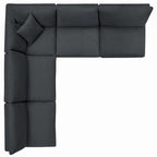 Copper Grove Hrazdan Down-filled Overstuffed 5-piece Sectional Sofa Set