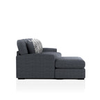 Kintra Contemporary Chenille Upholstered Large L-Shaped Sectional by Furniture of America