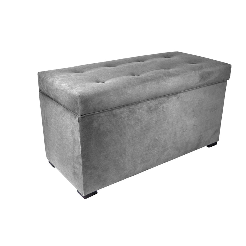 MJL Furniture Angela 8-button Tufted Obsession Storage Trunk Bench