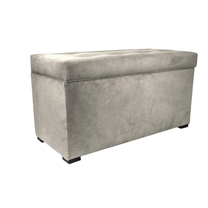 MJL Furniture Angela 8-button Tufted Obsession Storage Trunk Bench