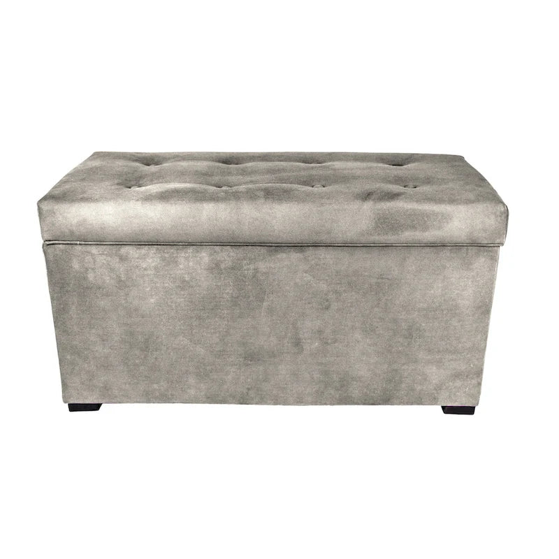 MJL Furniture Angela 8-button Tufted Obsession Storage Trunk Bench