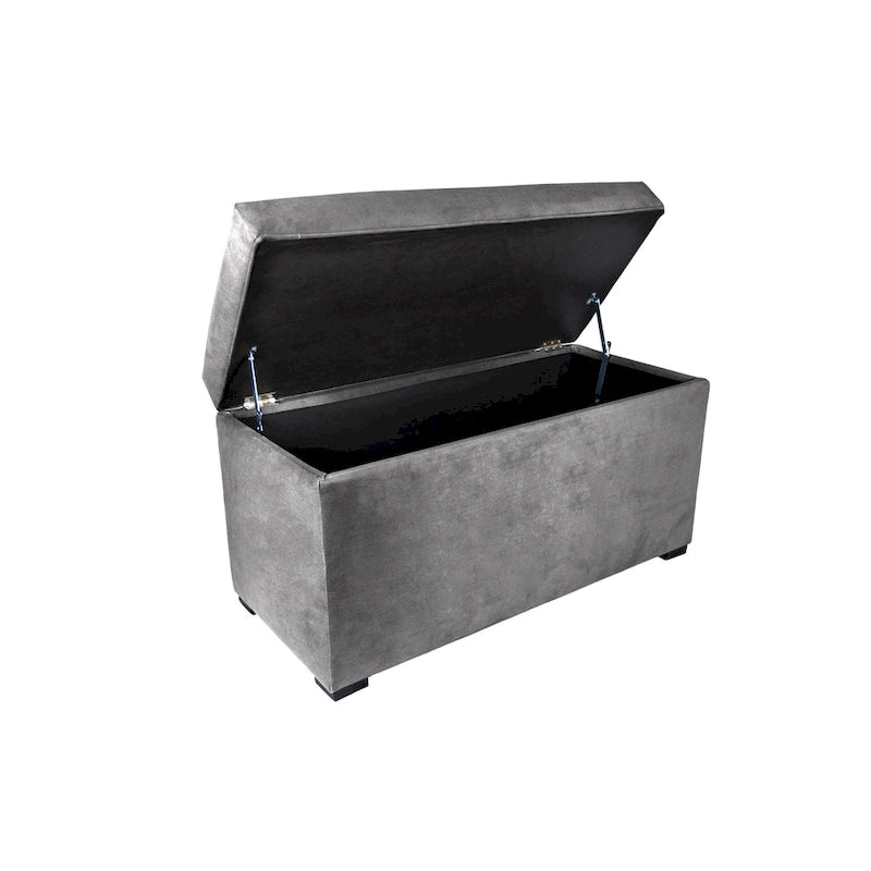 MJL Furniture Angela 8-button Tufted Obsession Storage Trunk Bench