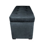 MJL Furniture Angela 8-button Tufted Obsession Storage Trunk Bench