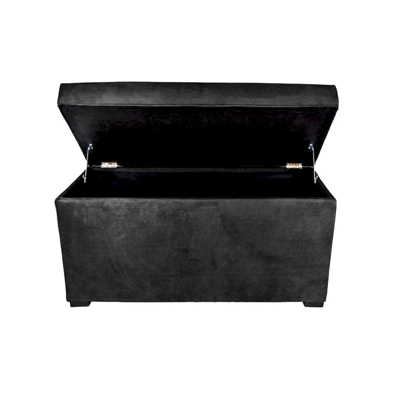 MJL Furniture Angela 8-button Tufted Obsession Storage Trunk Bench