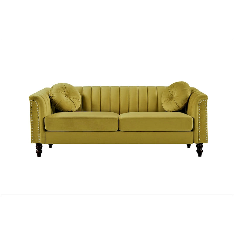 Hills Tufted Back Nailhead 2PCS Living Room set