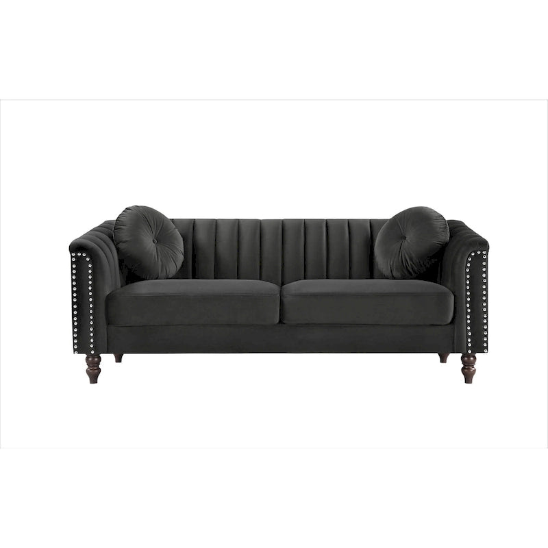 Hills Tufted Back Nailhead 2PCS Living Room set