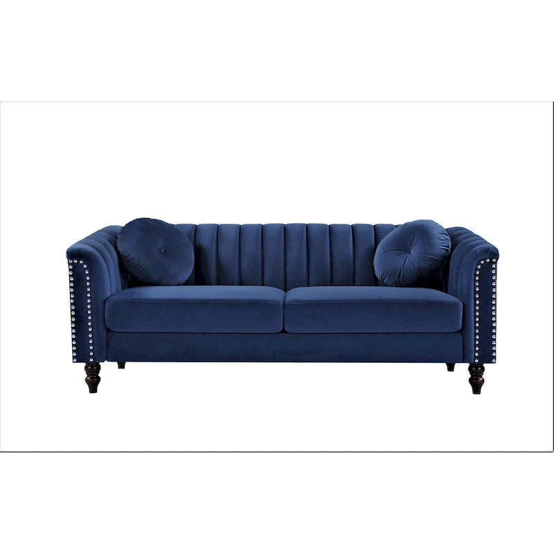 Hills Tufted Back Nailhead 2PCS Living Room set