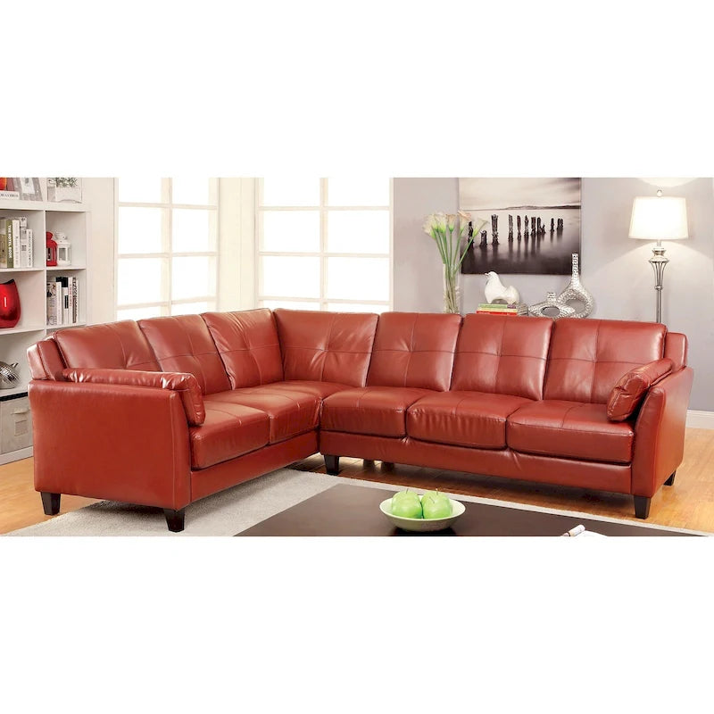 Leatherette Modular Plush Sectional Sofa