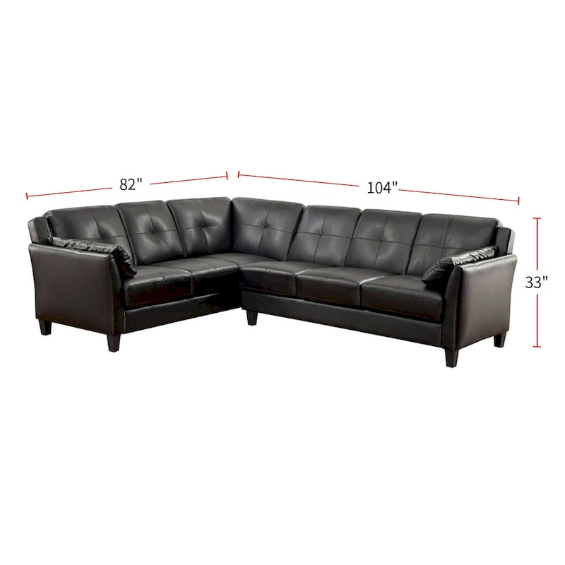 Leatherette Modular Plush Sectional Sofa