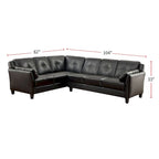Leatherette Modular Plush Sectional Sofa