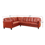Leatherette Modular Plush Sectional Sofa