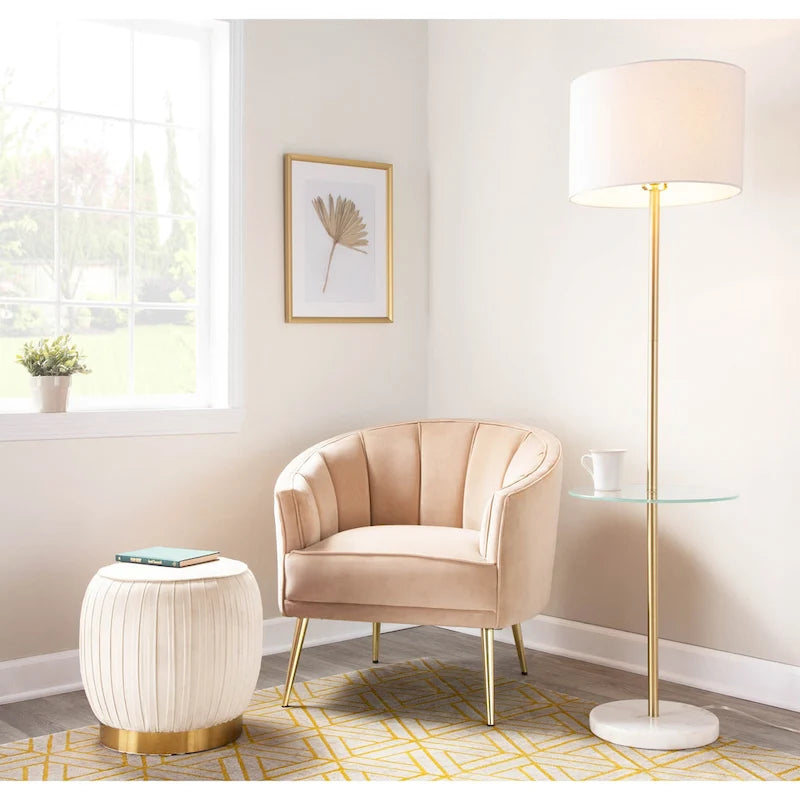 Silver Orchid Randolf Velvet Accent Chair