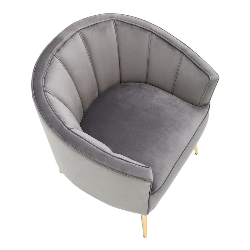 Silver Orchid Randolf Velvet Accent Chair
