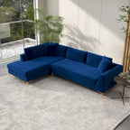 Mae Mid Century Modern Velvet Corner Sectional Sofa