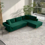 Mae Mid Century Modern Velvet Corner Sectional Sofa