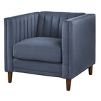 Lifestorey Paxton Channel Stitch Tuxedo Chair