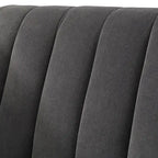 Lifestorey Paxton Channel Stitch Tuxedo Chair
