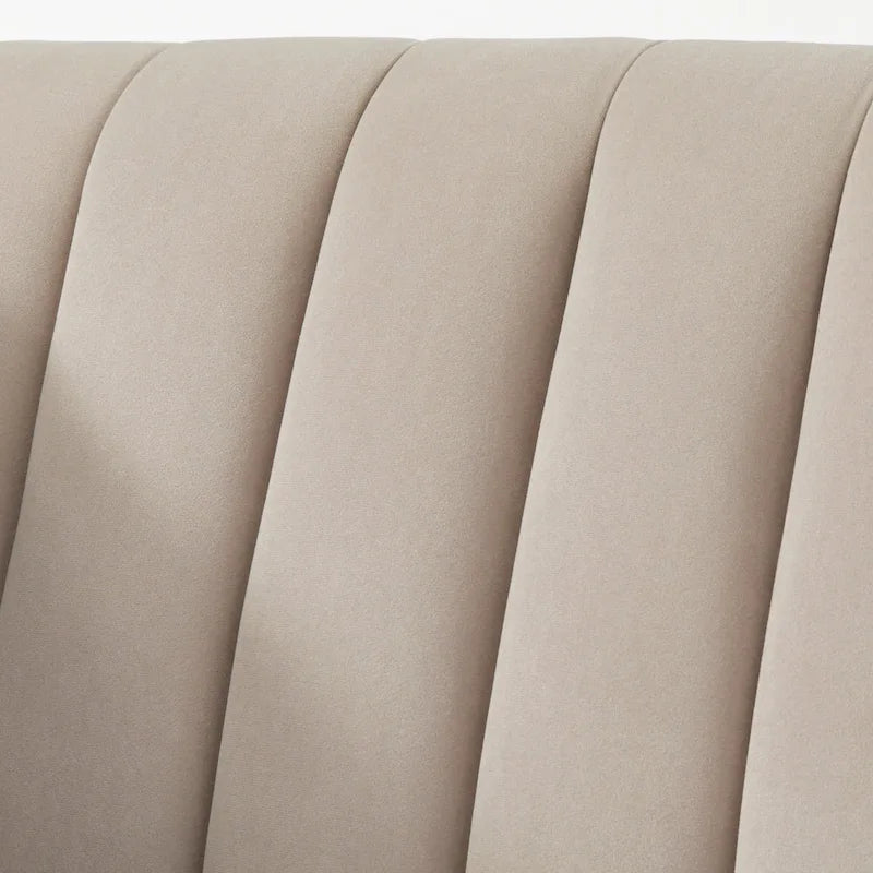 Lifestorey Paxton Channel Stitch Tuxedo Chair