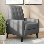 Pushback Recliner with Button Tufted Back
