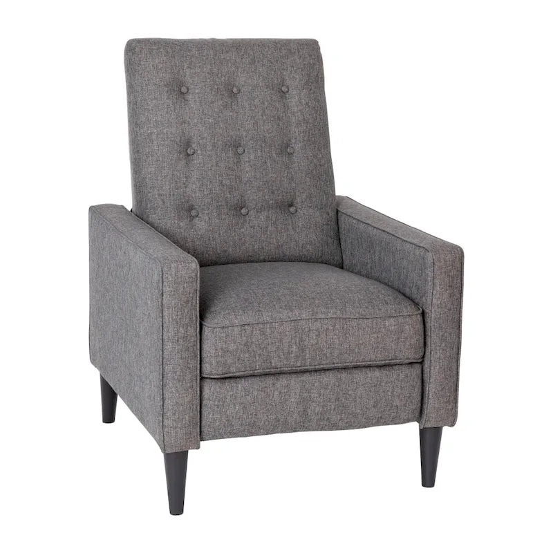 Pushback Recliner with Button Tufted Back