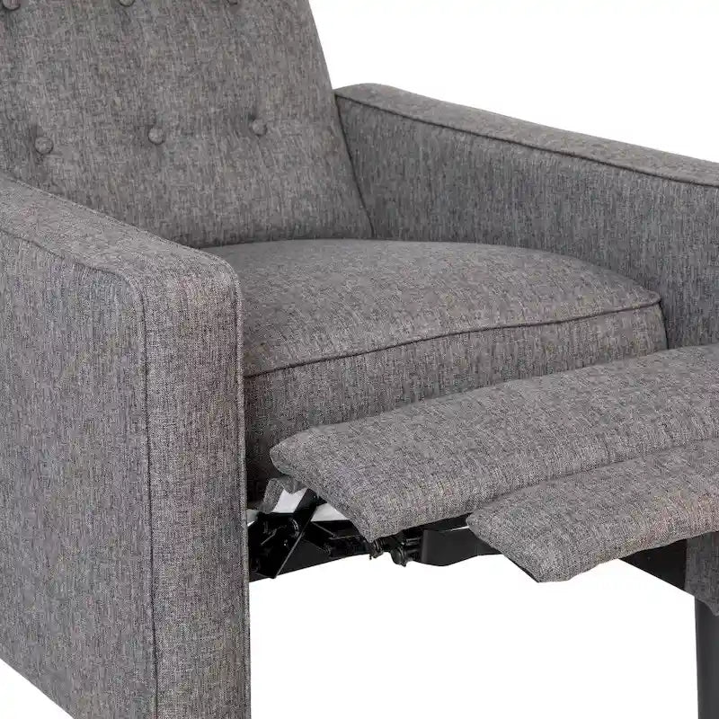 Pushback Recliner with Button Tufted Back