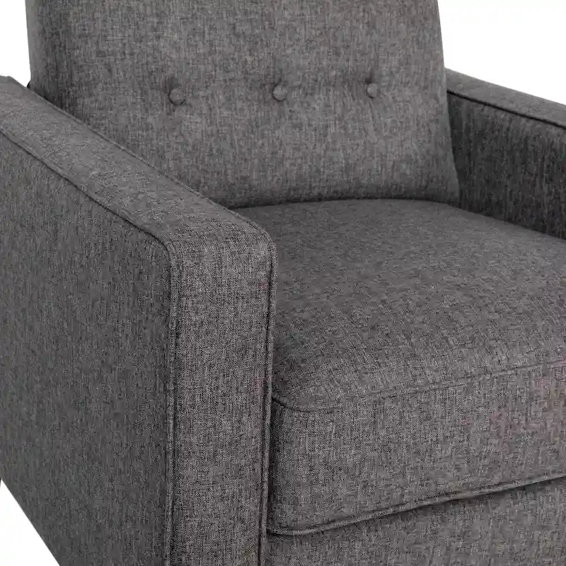 Pushback Recliner with Button Tufted Back