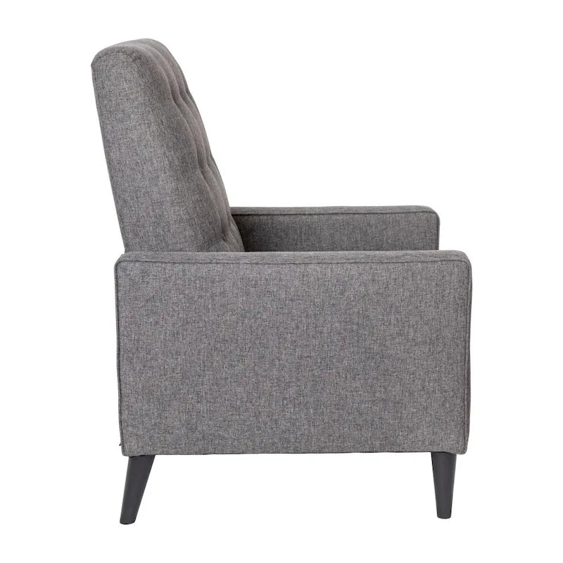 Pushback Recliner with Button Tufted Back