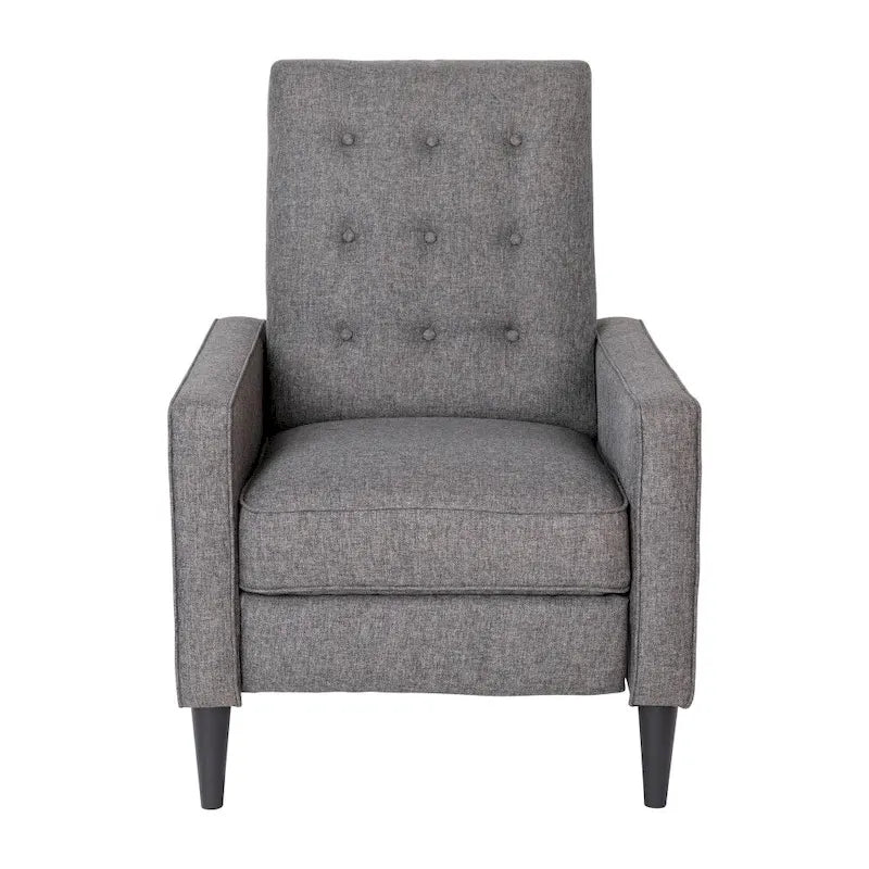 Pushback Recliner with Button Tufted Back