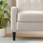 Pushback Recliner with Button Tufted Back