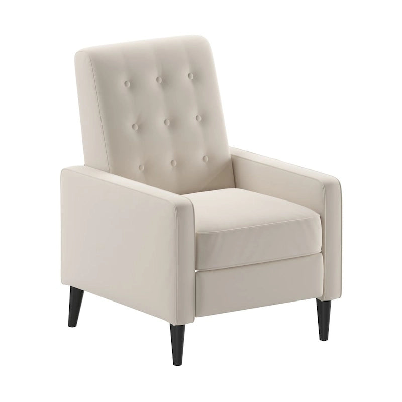 Pushback Recliner with Button Tufted Back