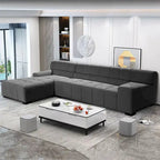 Williamspace Modern Glam LargeUpholstered Sectional Sofa L-shape With Chaise Living Room
