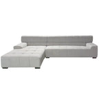 Williamspace Modern Glam LargeUpholstered Sectional Sofa L-shape With Chaise Living Room