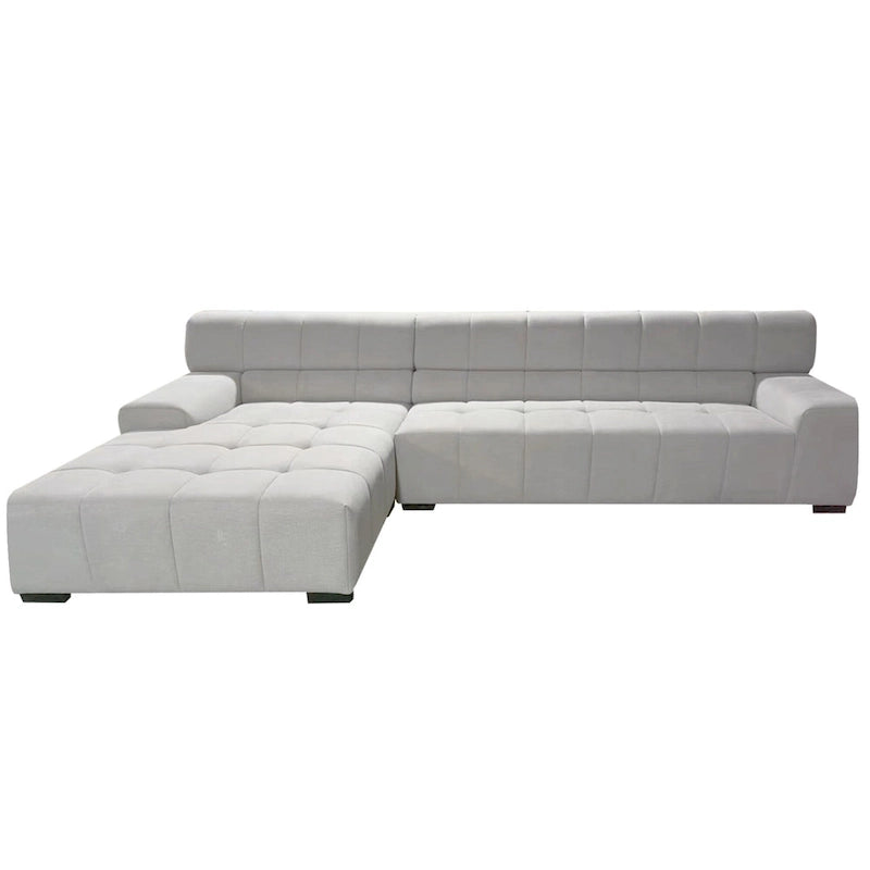 Williamspace Modern Glam LargeUpholstered Sectional Sofa L-shape With Chaise Living Room