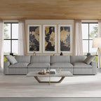 4-Seater Modular Sectional Couches for Living Room, Modern Modular Convertible Sofa Couch
