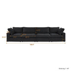 4-Seater Modular Sectional Couches for Living Room, Modern Modular Convertible Sofa Couch