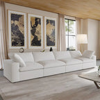 4-Seater Modular Sectional Couches for Living Room, Modern Modular Convertible Sofa Couch