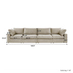 4-Seater Modular Sectional Couches for Living Room, Modern Modular Convertible Sofa Couch