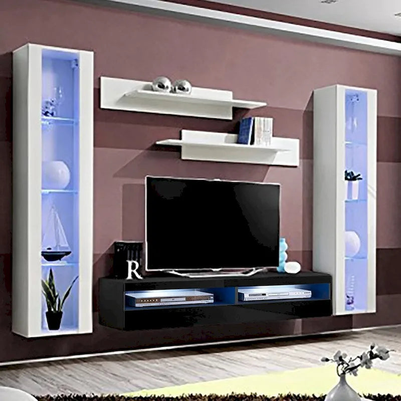 Fly AB2 35TV Wall Mounted Floating Modern Entertainment Center