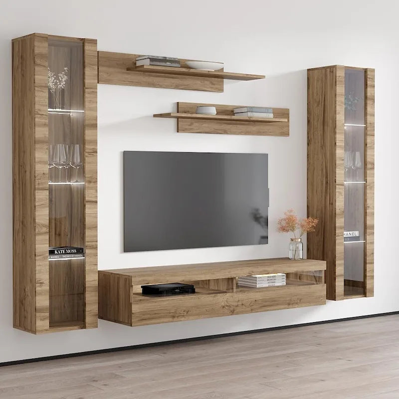 Fly AB2 35TV Wall Mounted Floating Modern Entertainment Center