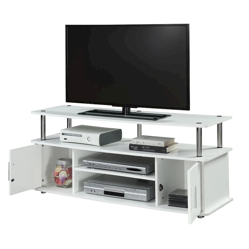 Convenience Concepts Designs2Go Monterey 55 inch TV Stand with Cabinets and Shelves