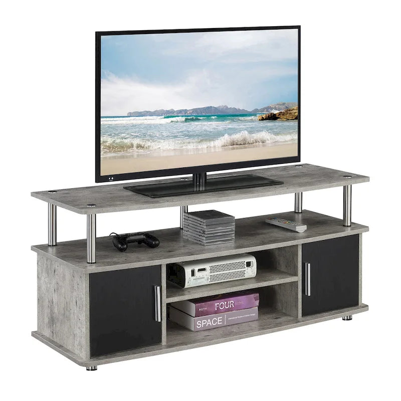 Convenience Concepts Designs2Go Monterey 55 inch TV Stand with Cabinets and Shelves