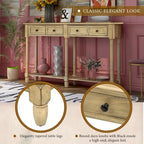 Console Table Sofa Table with Two Storage Drawers